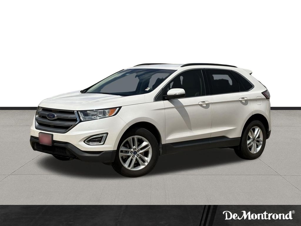 White Platinum Clearcoat Metallic 2017 Ford Edge SUV / Crossover Front-Wheel Drive 6-Speed Automatic