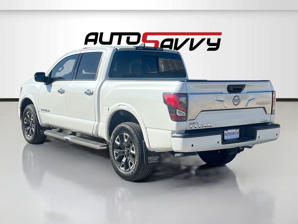 2024 Nissan Titan Platinum Reserve White at Bayshore Chrysler Jeep Dodge Ram