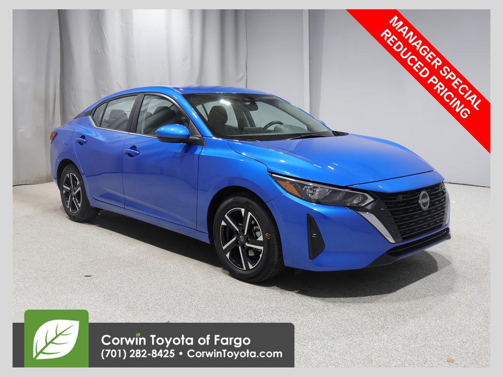 Electric Blue Metallic 2025 Nissan Sentra SV FWD Sedan Front-Wheel Drive Continuously Variable Transmission