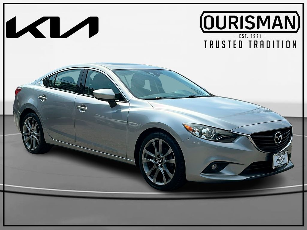 Liquid Silver Metallic 2014 Mazda MAZDA6 i Grand Touring Sedan Front-Wheel Drive 6-Speed Automatic