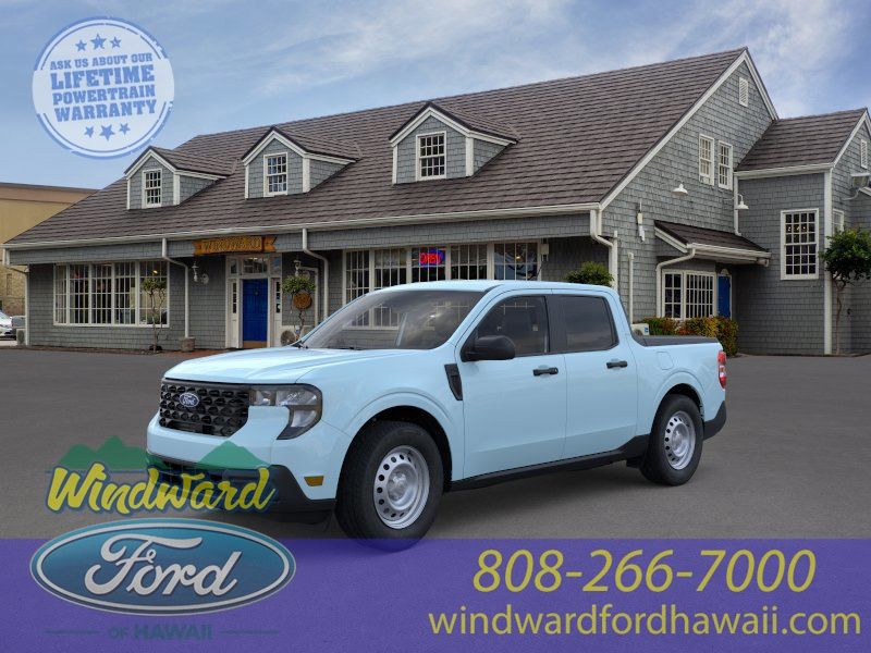 Light Blue 2026 Ford Maverick XL SuperCrew FWD Pickup Truck Front-Wheel Drive Continuously Variable Transmission