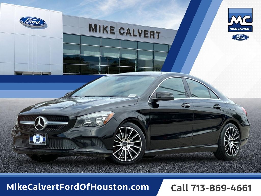 Night Black 2017 Mercedes-Benz CLA Sedan Front-Wheel Drive 7-Speed Automatic