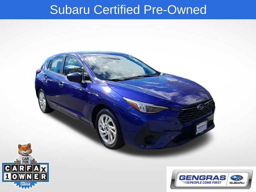 Sapphire Blue Pearl 2024 Subaru Impreza AWD Wagon All-Wheel Drive Continuously Variable Transmission