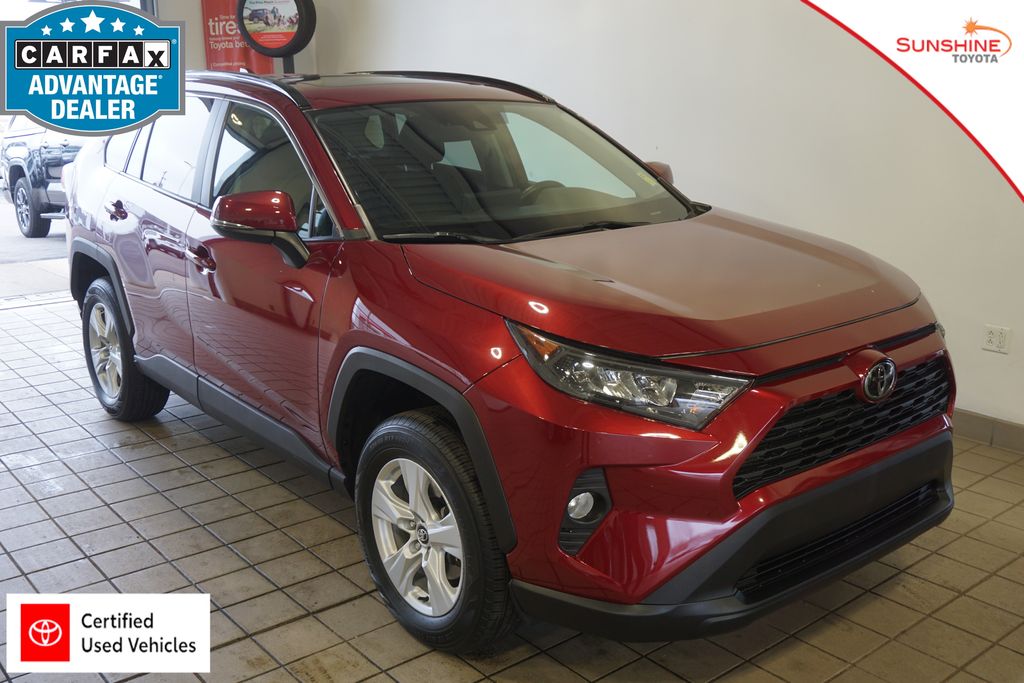 Red (Ruby Flare Pearl) 2021 Toyota RAV4 XLE AWD SUV / Crossover All-Wheel Drive 8-Speed Automatic