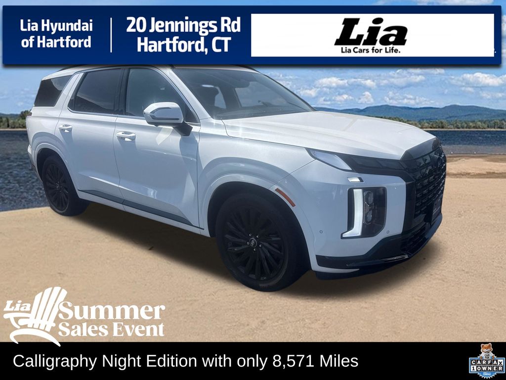 Hyper White 2025 Hyundai Palisade Calligraphy Night Edition AWD SUV / Crossover All-Wheel Drive 8-Speed Automatic