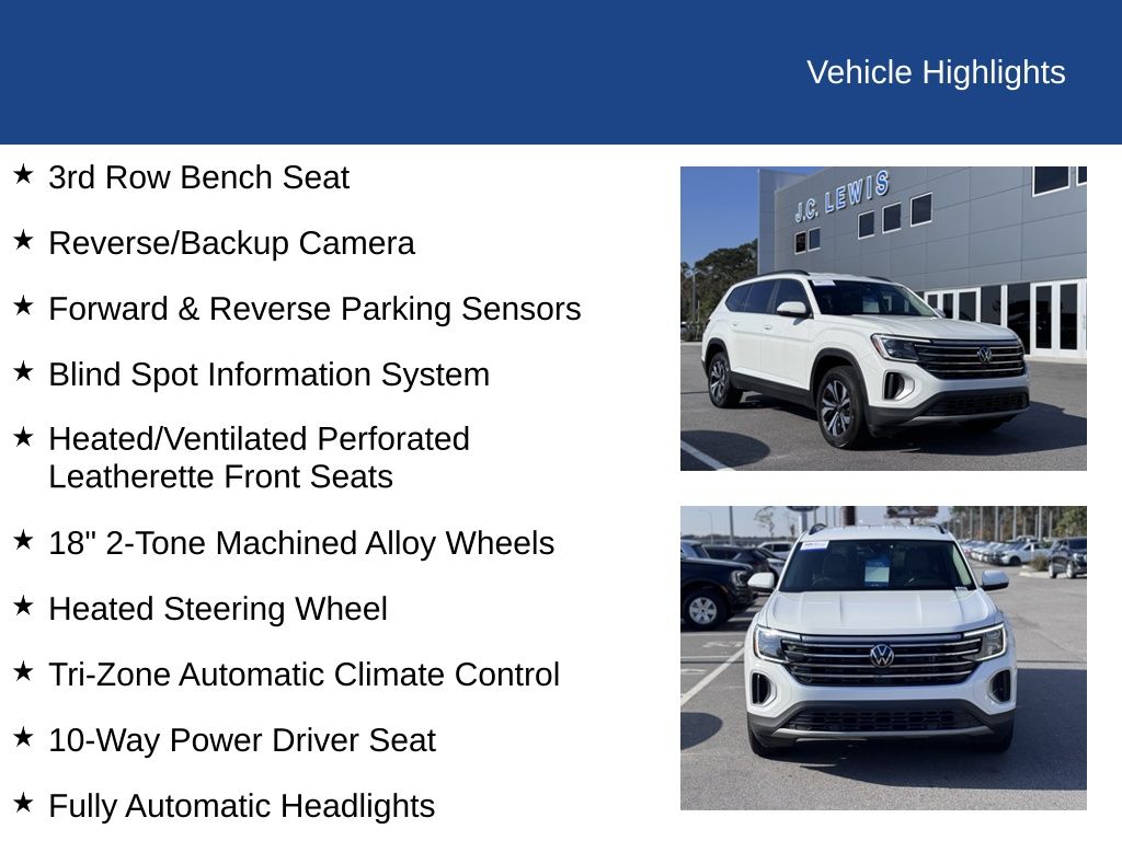 2024 Volkswagen Atlas 2.0T SE