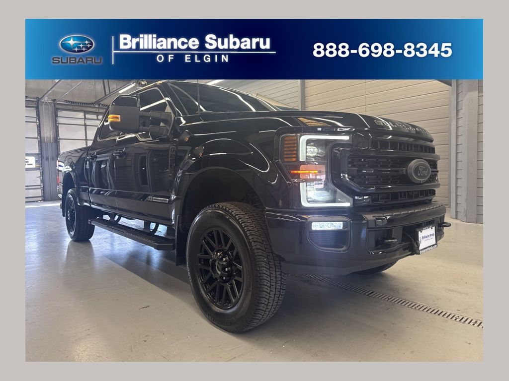 Black 2022 Ford F-250 Super Duty Pickup Truck Four-Wheel Drive Automatic