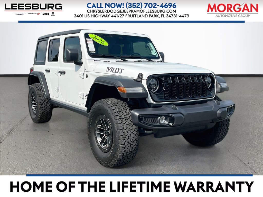 Bright White Clearcoat 2026 Jeep Wrangler SUV / Crossover Four-Wheel Drive 8-Speed Automatic