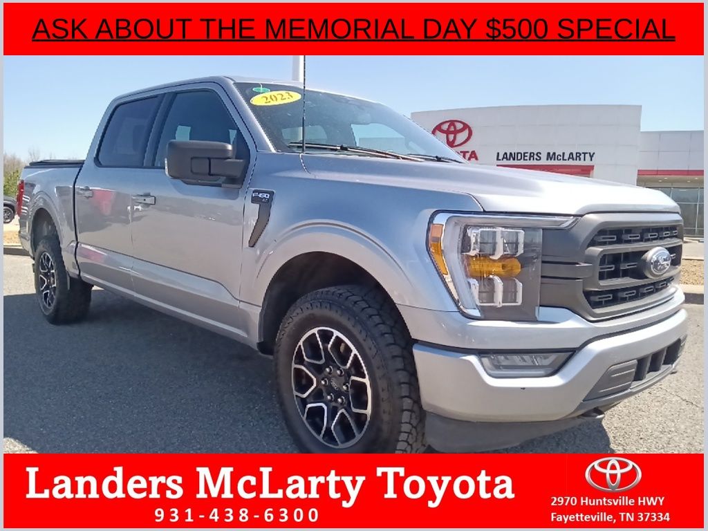 Silver Metallic 2023 Ford F-150 XLT SuperCrew 4WD Pickup Truck Four-Wheel Drive Automatic