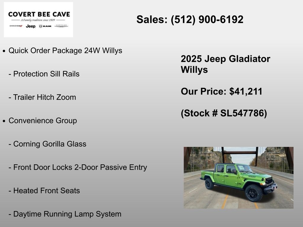 New Car 2025 Jeep Gladiator  For Sale Under $50,000 In Austin, Texas