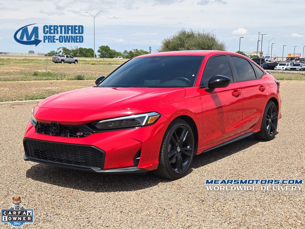 Rallye Red 2025 Honda Civic Sedan 6-Speed Manual