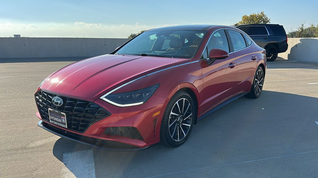 2021 Hyundai Sonata Limited Red at Parkway Family Mazda