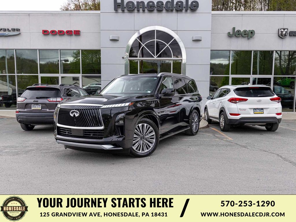 Mineral Black 2025 INFINITI QX80 Sensory 4WD SUV / Crossover All-Wheel Drive 9-Speed Automatic