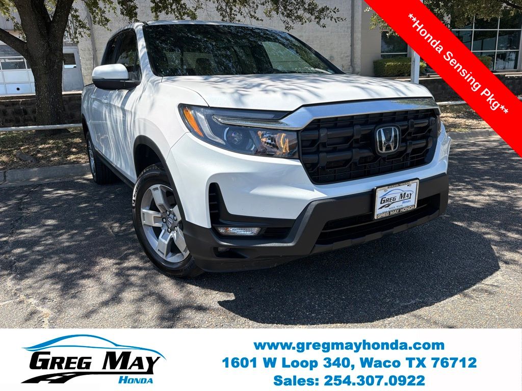 2025 Honda Ridgeline RTL White at Greg May Honda