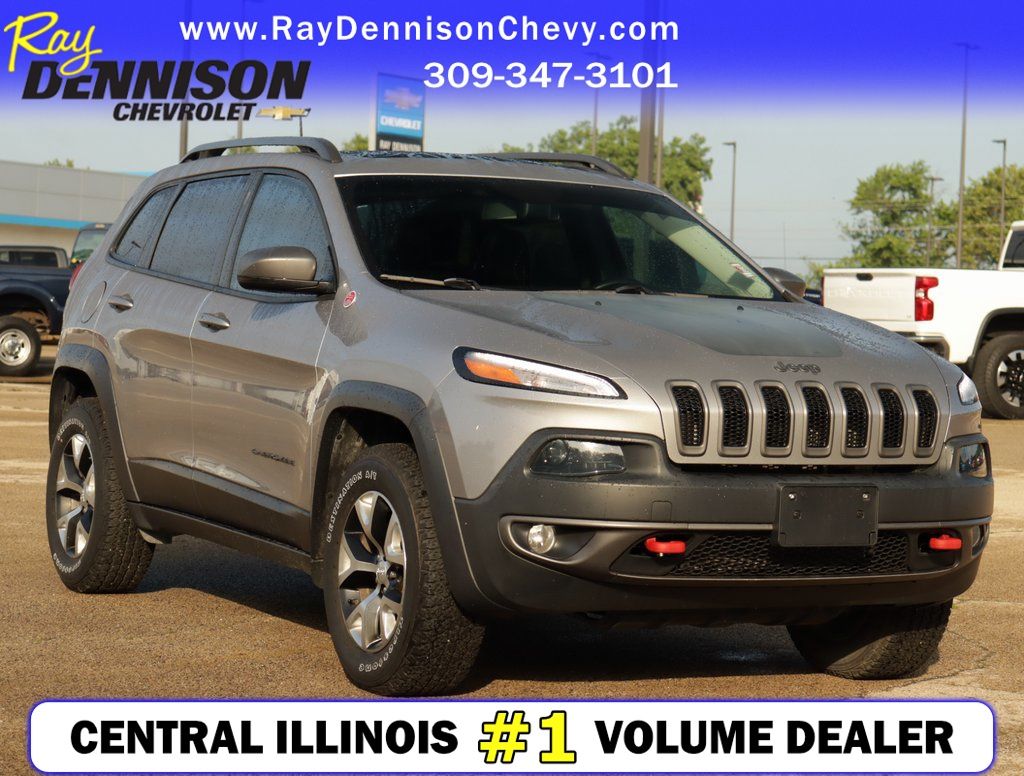 Billet Silver Metallic Clearcoat 2018 Jeep Cherokee Trailhawk 4WD SUV / Crossover Four-Wheel Drive 9-Speed Automatic