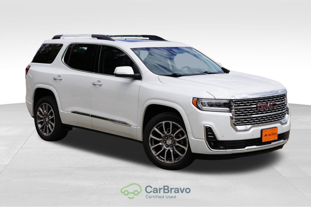White Frost Tricoat 2022 GMC Acadia SUV / Crossover Four-Wheel Drive 9-Speed Automatic