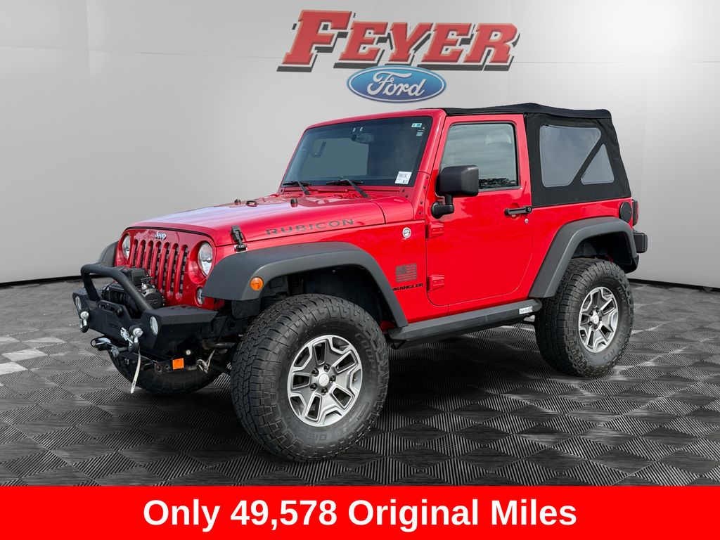 Flame Red Clearcoat 2014 Jeep Wrangler Rubicon 4WD SUV / Crossover Four-Wheel Drive 6-Speed Manual