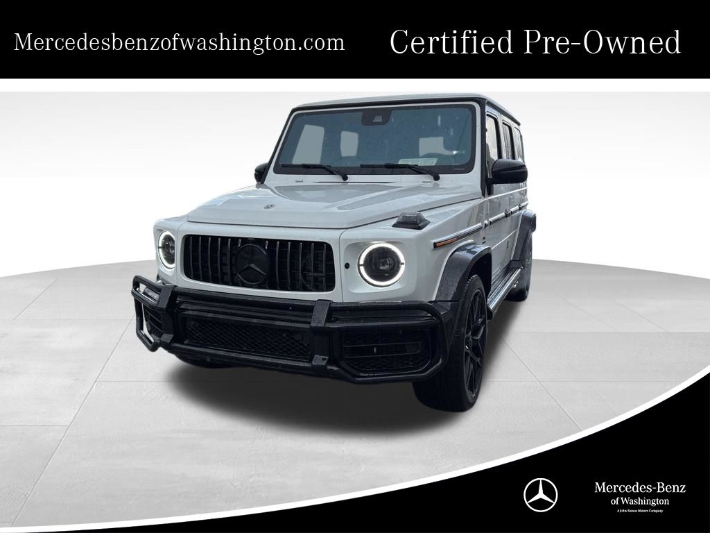 MANUFAKTUR Moonlight White Metallic 2024 Mercedes-Benz G-Class AMG G 63 4MATIC SUV / Crossover All-Wheel Drive 9-Speed Automatic
