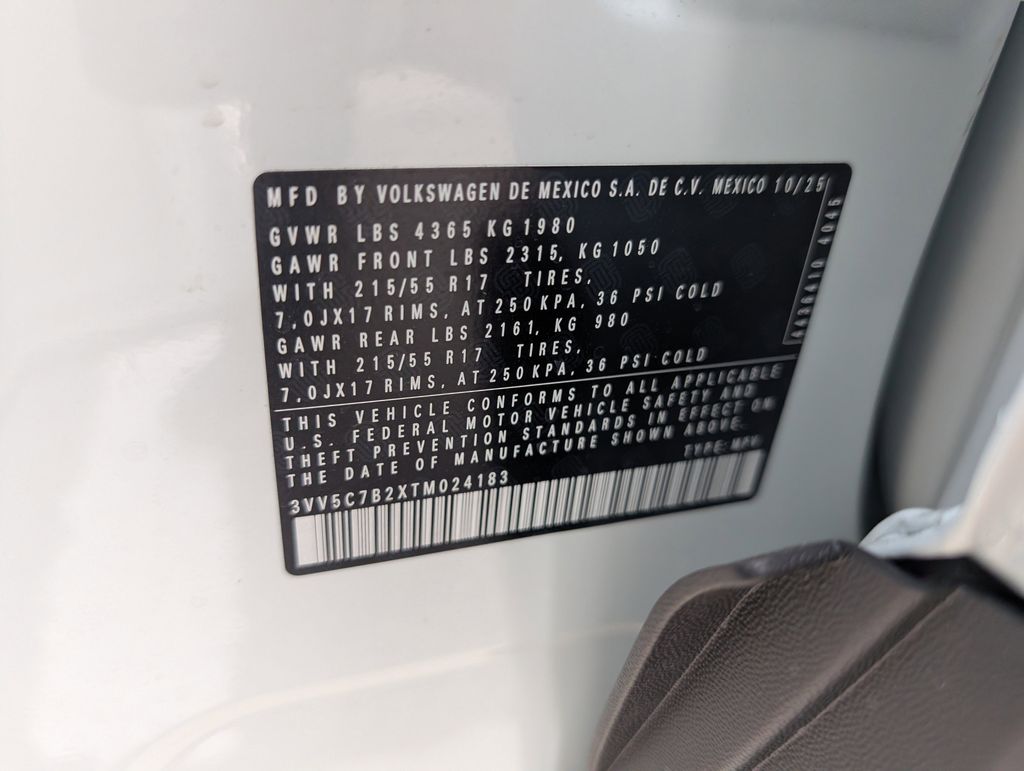 2026 Volkswagen Taos 1.5T S White at Texan Dodge Chrysler Jeep Ram