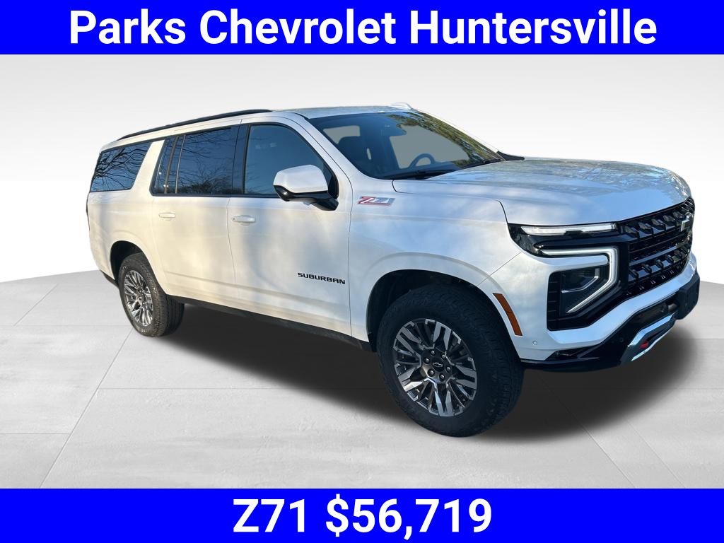 White (Iridescent Pearl Tricoat) 2025 Chevrolet Suburban Z71 4WD SUV / Crossover Four-Wheel Drive 10-Speed Automatic