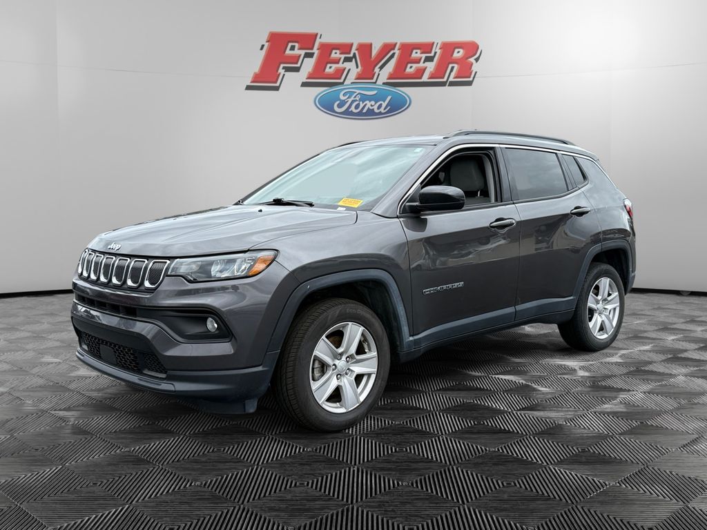 Gray (Granite Crystal Metallic Clearcoat) 2022 Jeep Compass SUV / Crossover Four-Wheel Drive 9-Speed Automatic