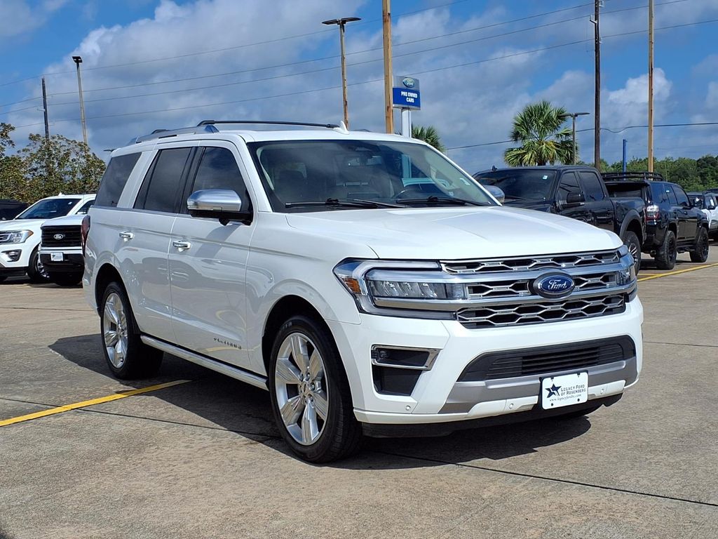 2023 Ford Expedition Platinum White at Texan Dodge Chrysler Jeep Ram