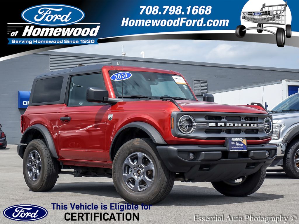 Hot Pepper Red Metallic Tinted Clearcoat 2024 Ford Bronco Big Bend 2-Door 4WD SUV / Crossover Four-Wheel Drive Automatic