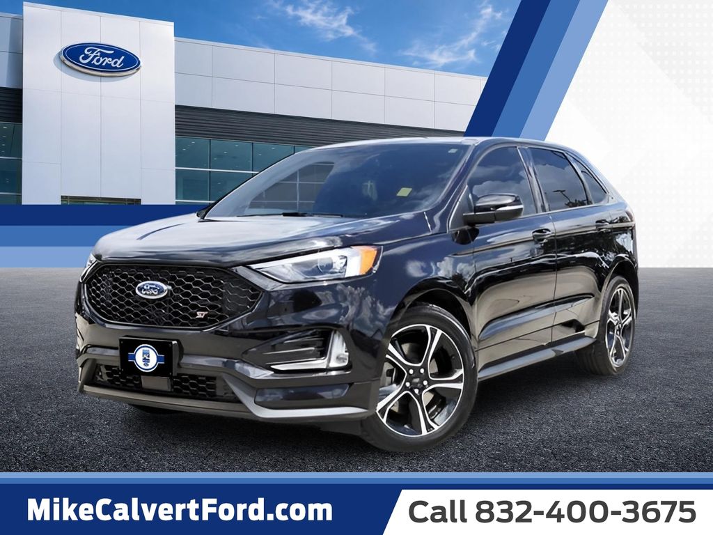 Black Metallic 2022 Ford Edge SUV / Crossover All-Wheel Drive 7-Speed Automatic