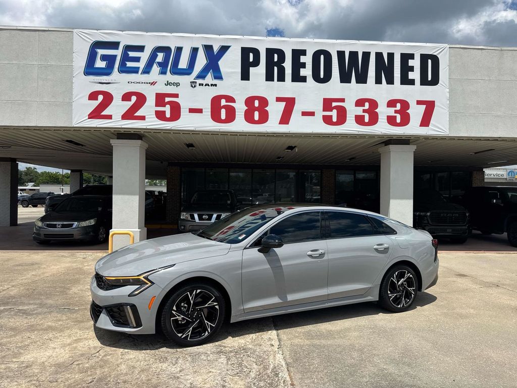 Wolf Gray 2025 Kia K5 GT-Line FWD Sedan Front-Wheel Drive 8-Speed Automatic