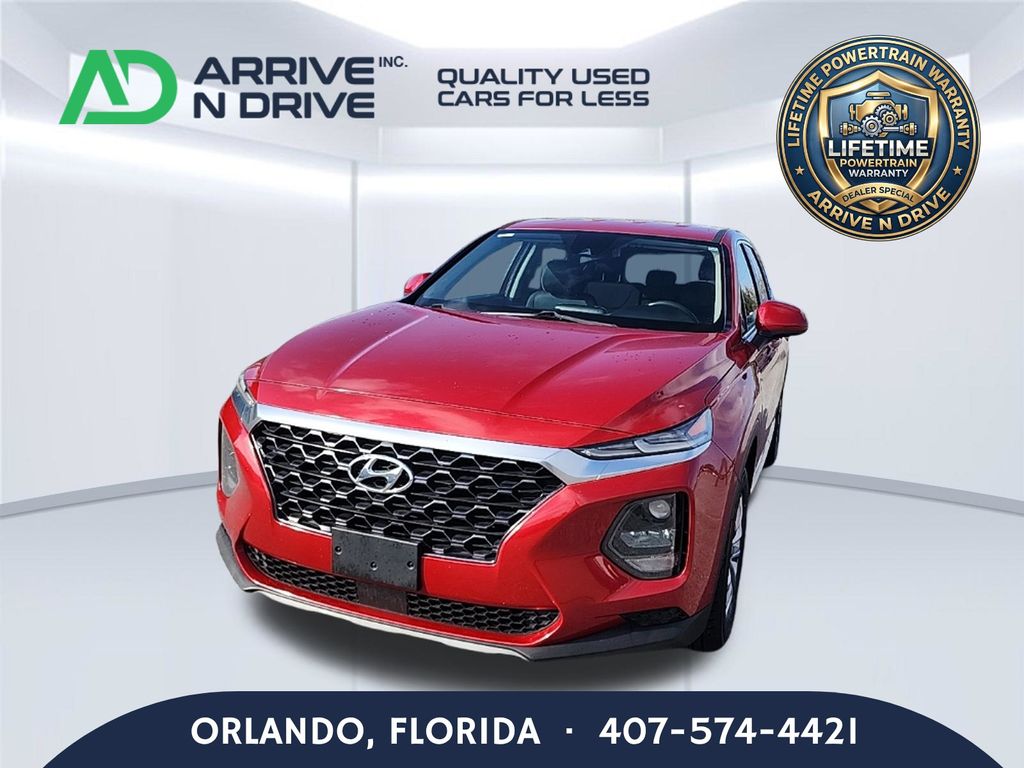 Scarlet Red 2019 Hyundai Santa Fe SUV / Crossover Front-Wheel Drive 8-Speed Automatic
