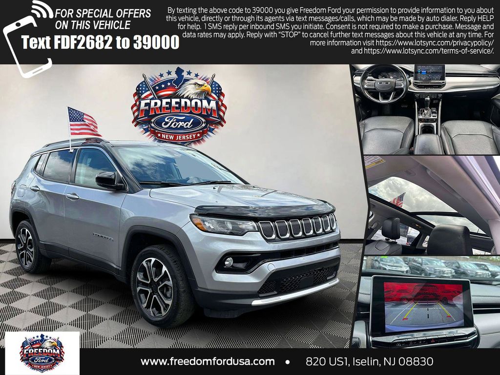 Billet Silver Metallic Clearcoat 2022 Jeep Compass SUV / Crossover Four-Wheel Drive 9-Speed Automatic