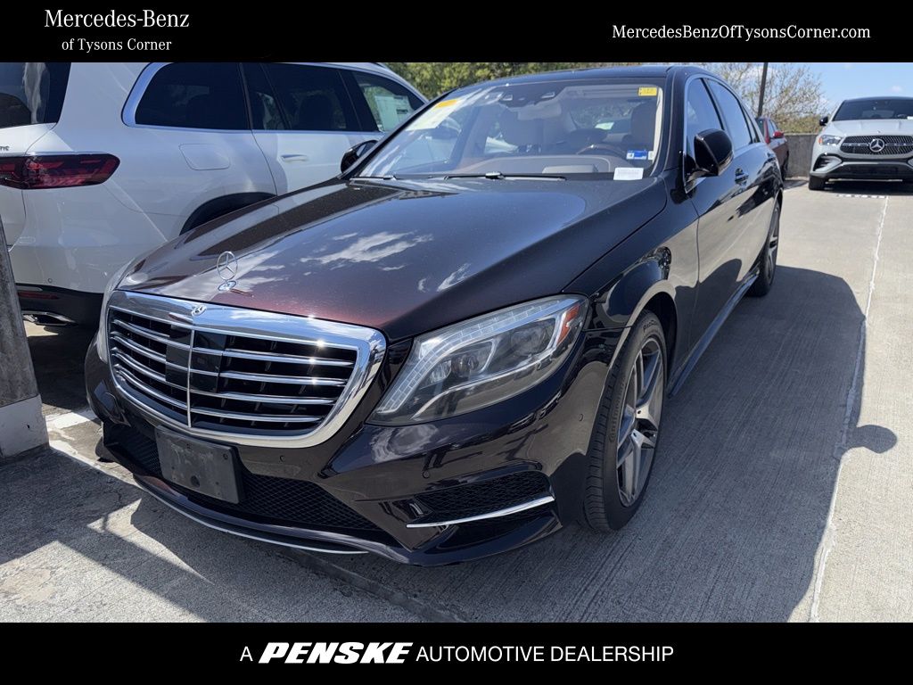 Red (Ruby) 2015 Mercedes-Benz S-Class S 550 4MATIC Sedan All-Wheel Drive 7-Speed Automatic