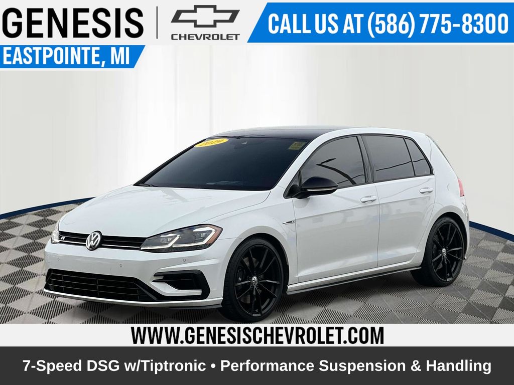 White 2019 Volkswagen Golf R Hatchback All-Wheel Drive 7-Speed Dual Clutch