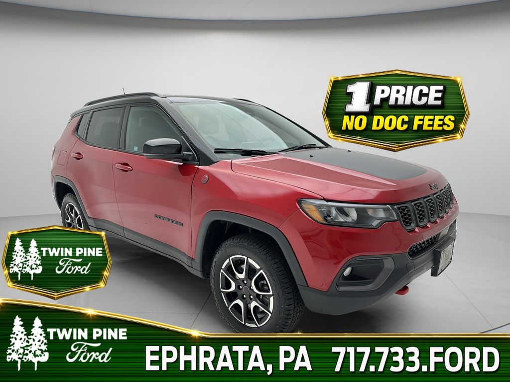 Red Hot Pearlcoat 2025 Jeep Compass SUV / Crossover Four-Wheel Drive Automatic