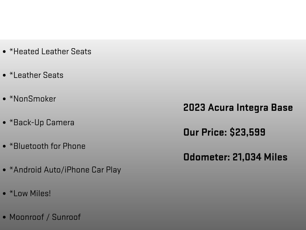 2023 Acura Integra Base - 5