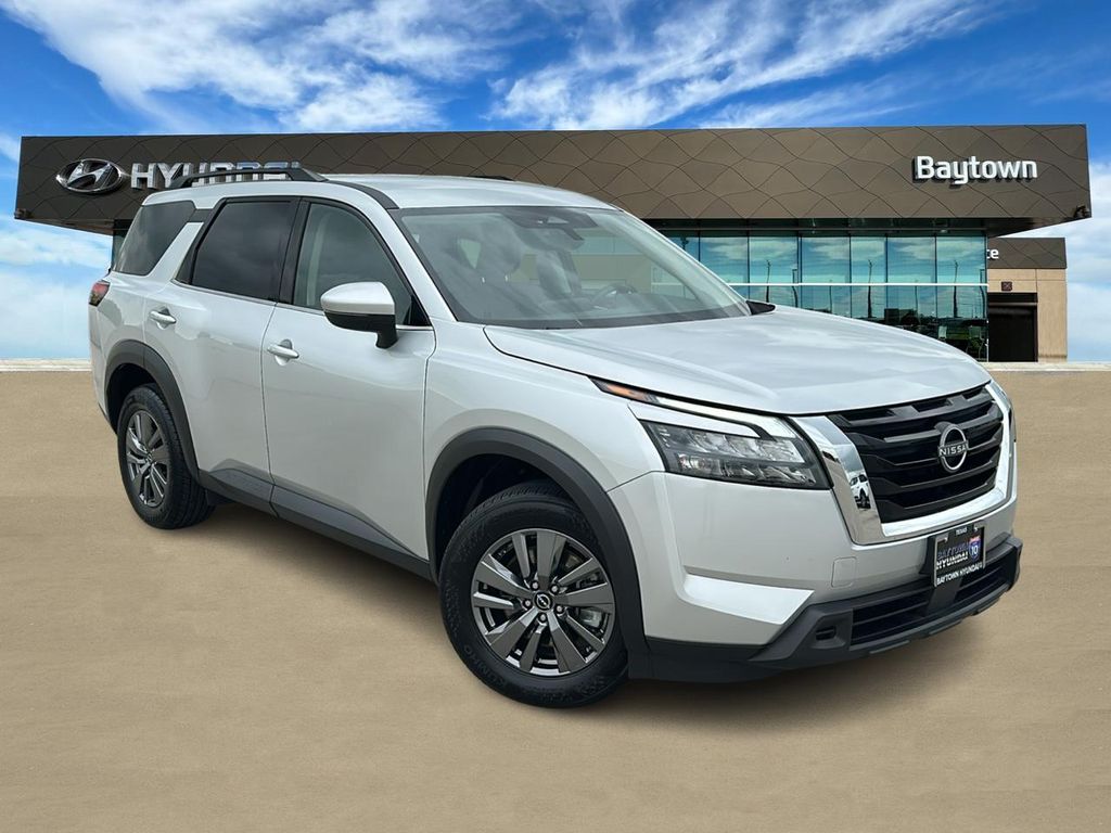 2025 Nissan Pathfinder SV Silver at Bravo Nissan