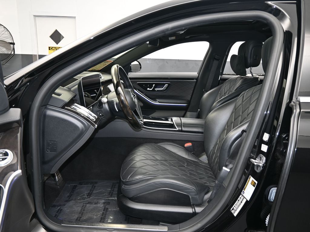 Used 2021 Obsidian Black/designo Diamon White Mercedes-Benz S 580 image 12