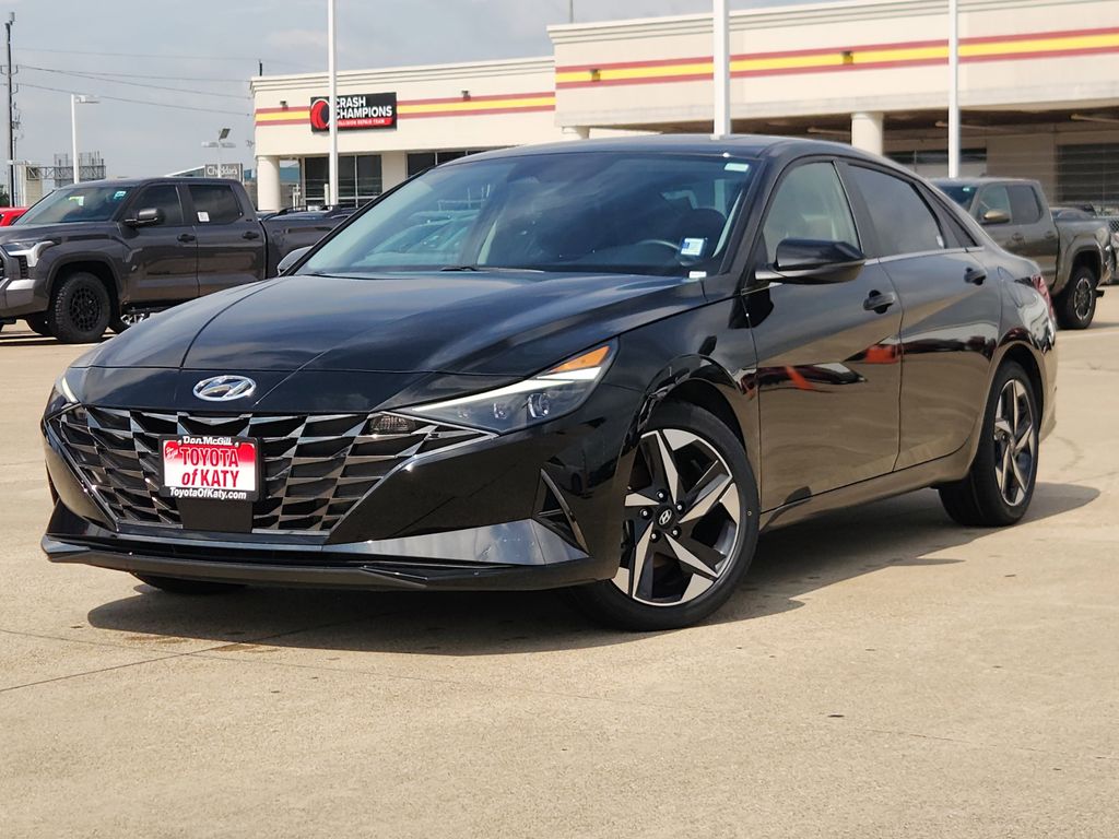 Phantom Black 2023 Hyundai Elantra Limited FWD Sedan Front-Wheel Drive Continuously Variable Transmission