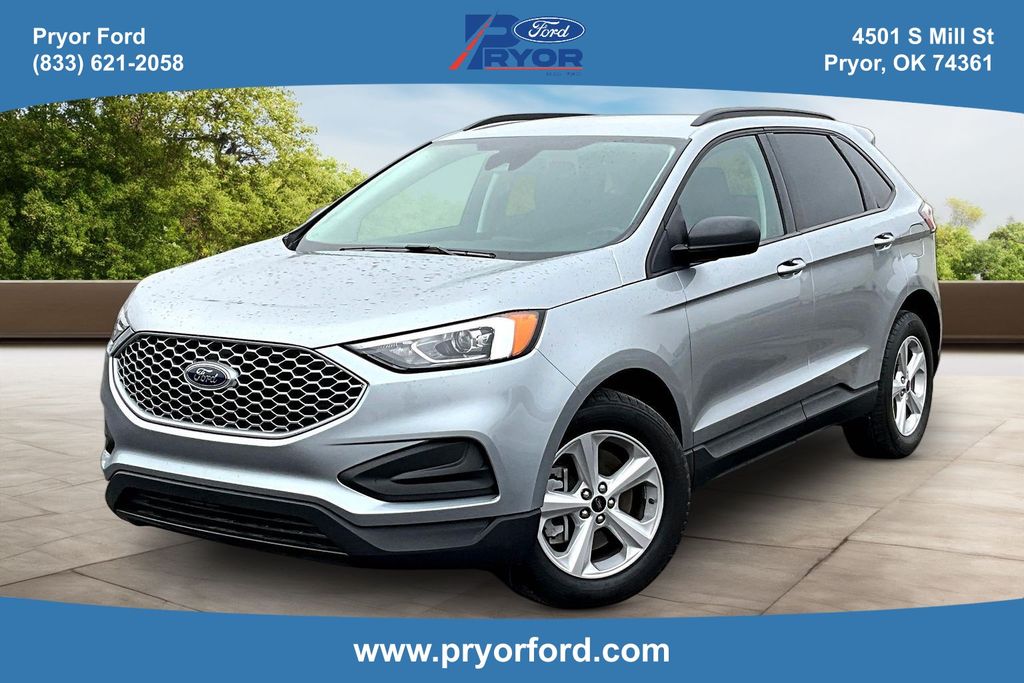 Iconic Silver Metallic 2024 Ford Edge SE AWD SUV / Crossover All-Wheel Drive 8-Speed Automatic
