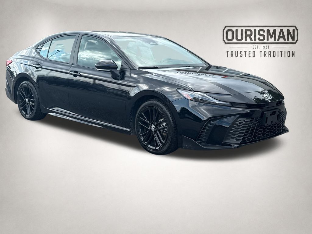 Midnight Black Metallic 2025 Toyota Camry Sedan Front-Wheel Drive Continuously Variable Transmission