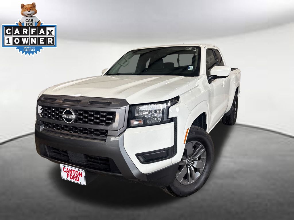 Glacier White 2025 Nissan Frontier Pickup Truck 4X2 9-Speed Automatic Overdrive