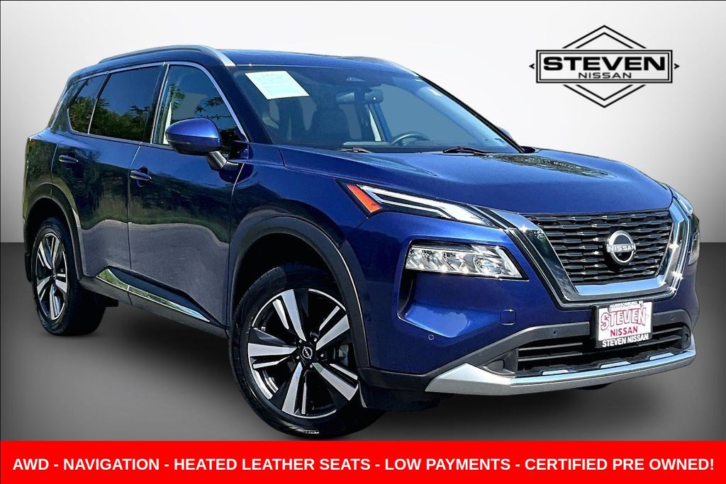 Caspian Blue Metallic 2023 Nissan Rogue SUV / Crossover All-Wheel Drive Continuously Variable Transmission