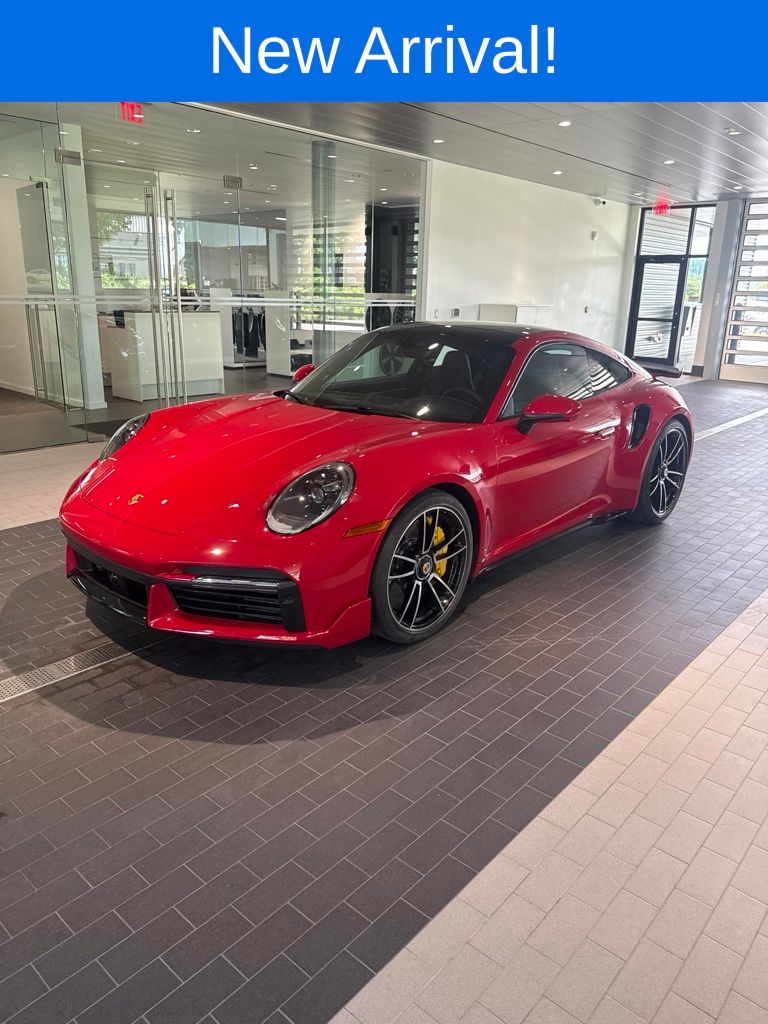 Carmine Red 2025 Porsche 911 Coupe All-Wheel Drive 8-Speed Automatic