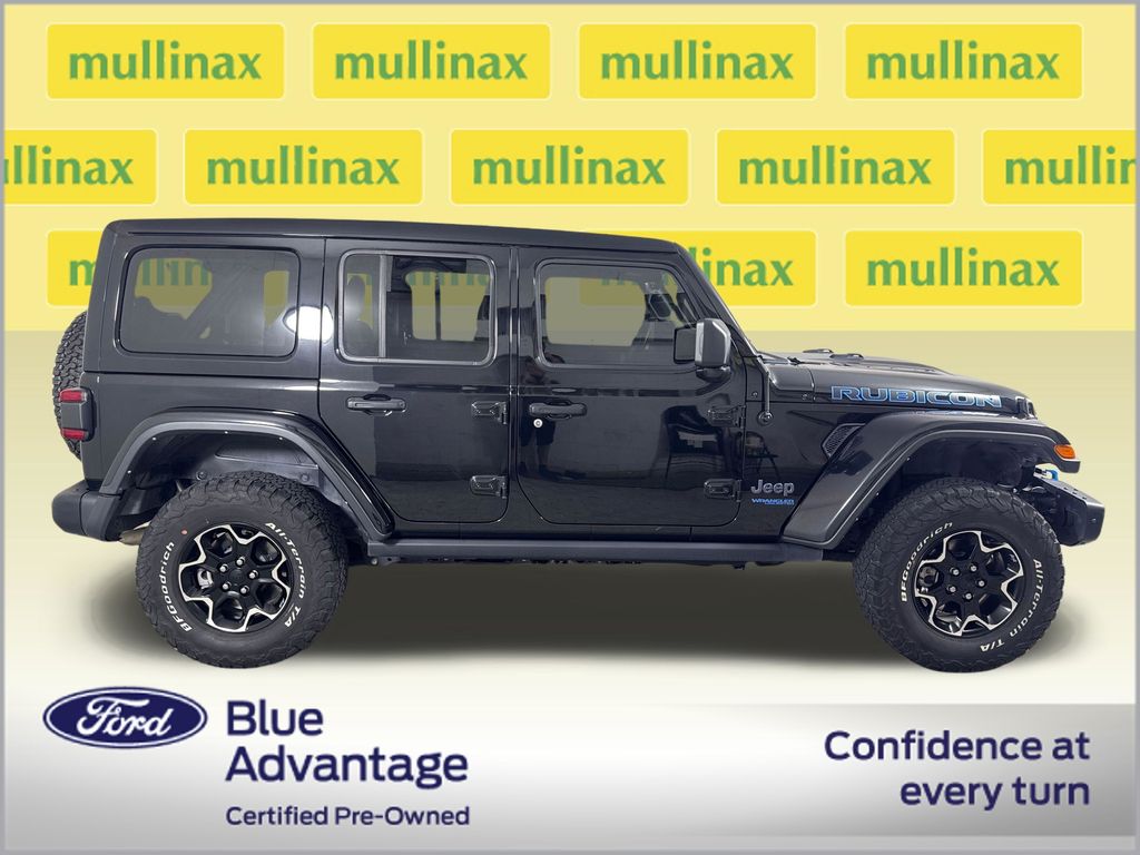 Certified Used 2021 Black Jeep Unlimited Rubicon 4xe image 2