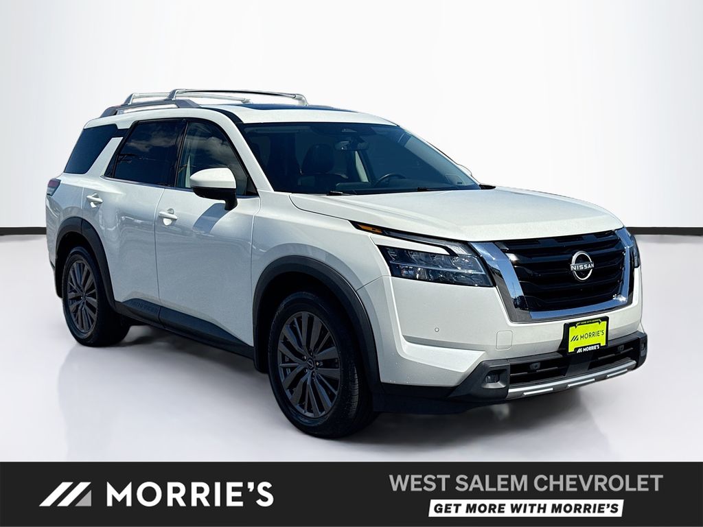 Pearl White Tricoat 2023 Nissan Pathfinder SL 4WD SUV / Crossover All-Wheel Drive 9-Speed Automatic