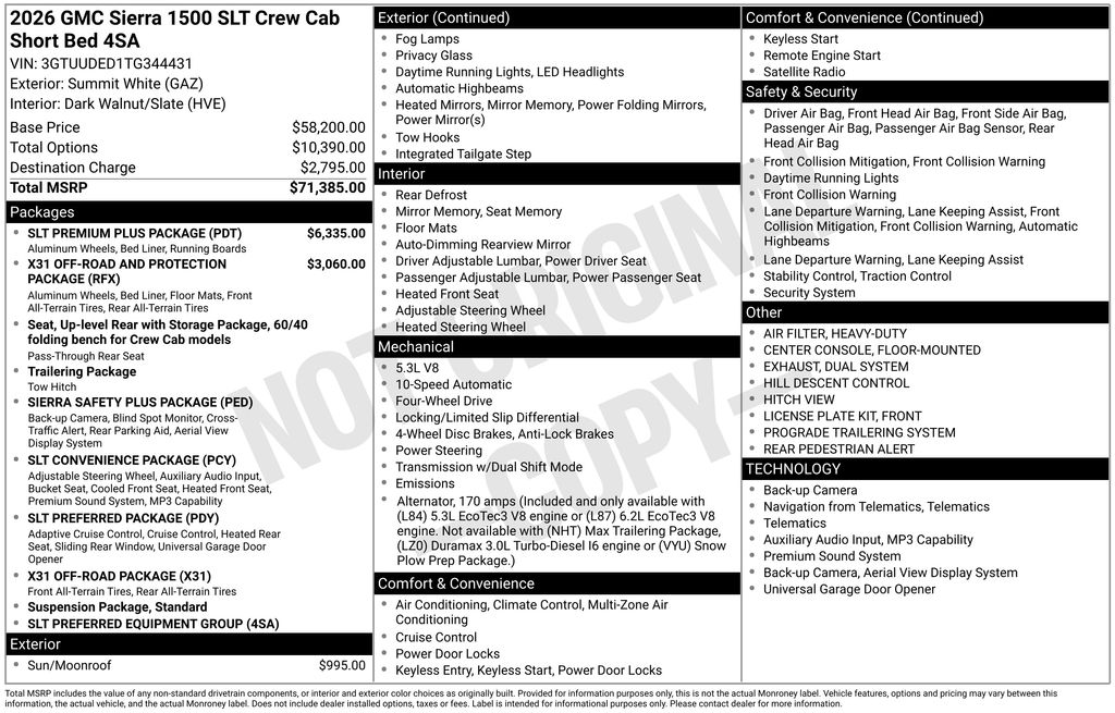 New 2026 White GMC SLT image 6