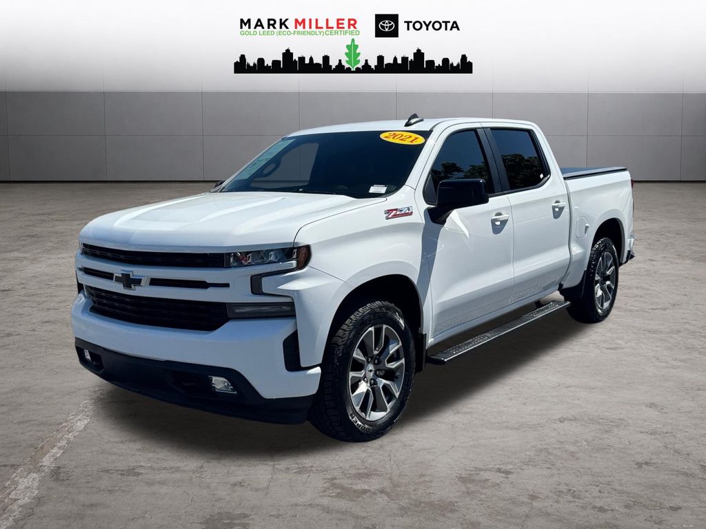 Summit White 2021 Chevrolet Silverado 1500 Pickup Truck Four-Wheel Drive Automatic