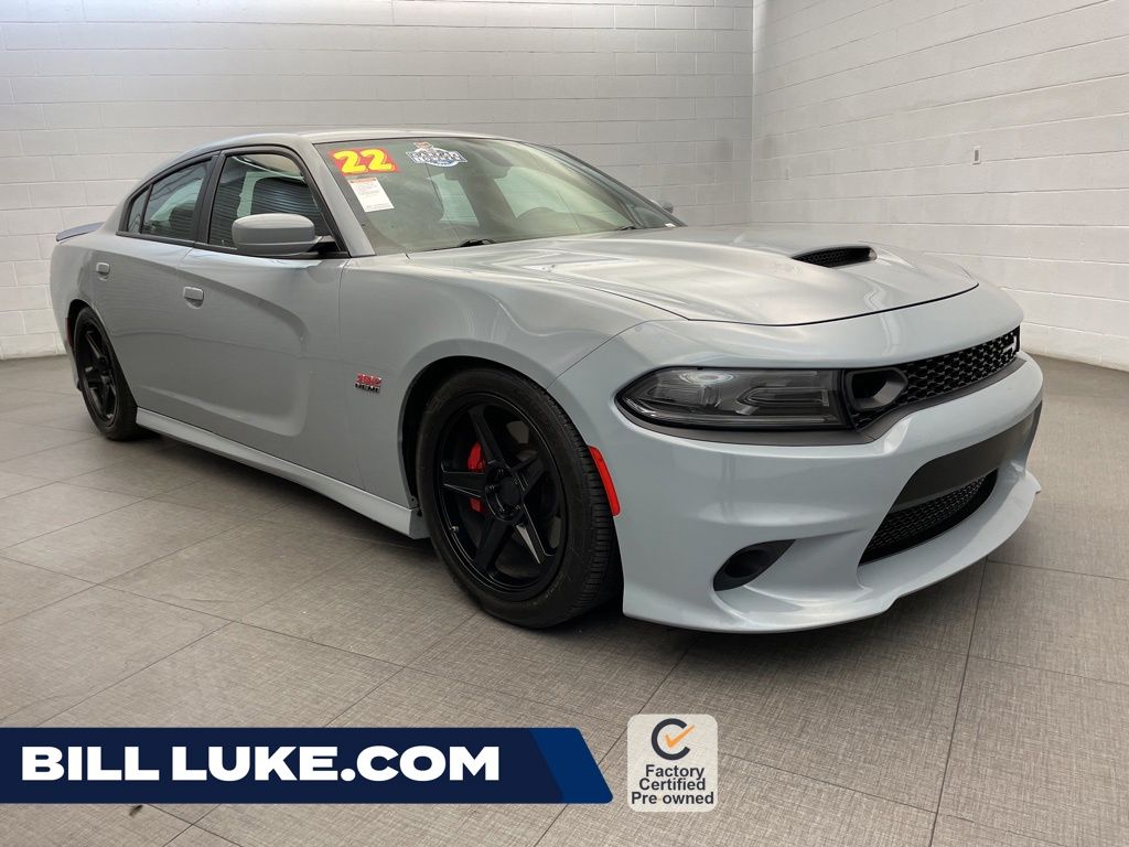 Smoke 2022 Dodge Charger Scat Pack RWD Sedan Rear-Wheel Drive 8-Speed Automatic