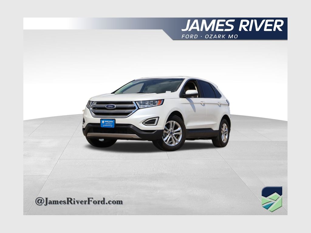 White Platinum Clearcoat Metallic 2015 Ford Edge SUV / Crossover Front-Wheel Drive 6-Speed Automatic