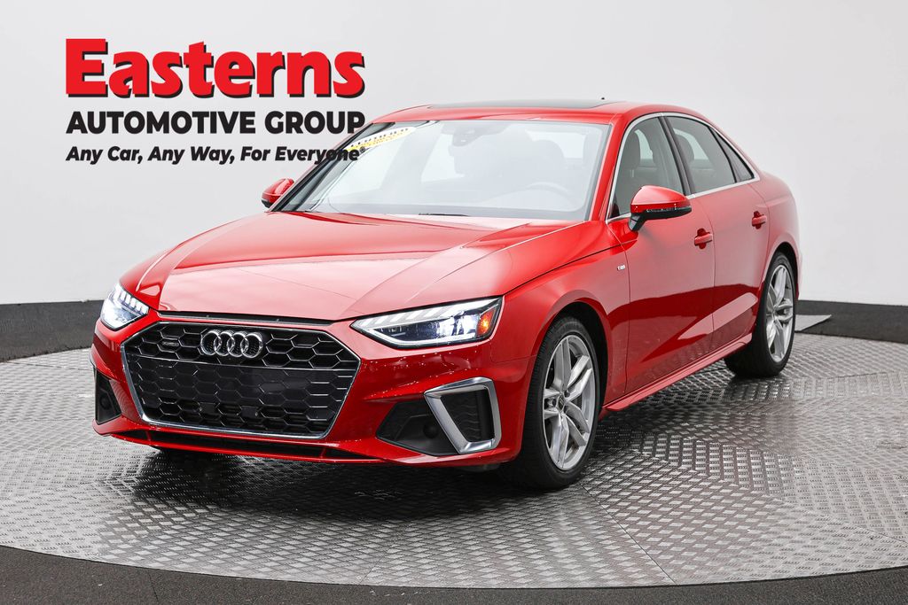Red 2024 Audi A4 Sedan All-Wheel Drive 7-Speed Automatic